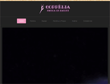 Tablet Screenshot of coppeliaescoladeballet.com.br